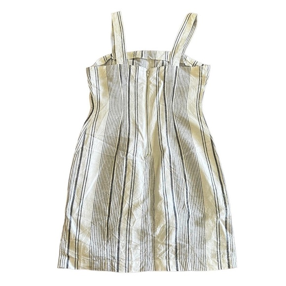 Forever 21 Dress Linen Blend Mini Navy Blue & White Size Small - Picture 4 of 6